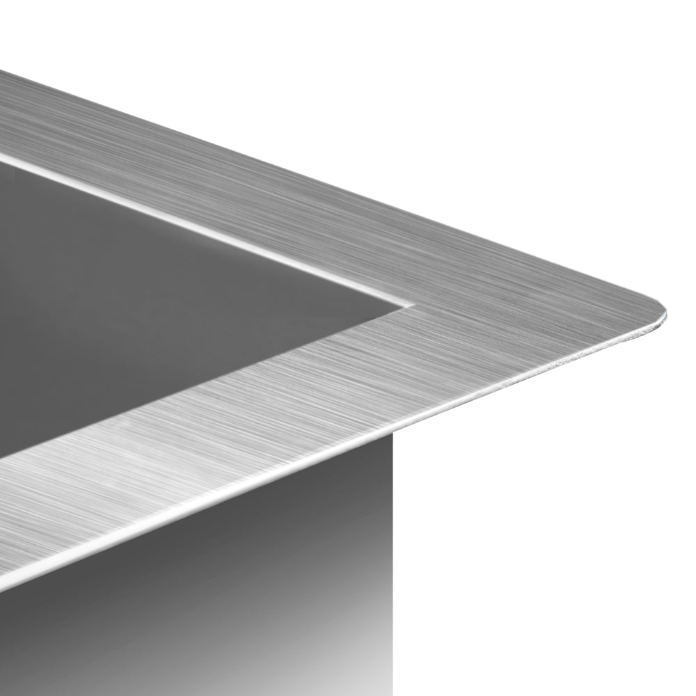 Cefito 86.5cm x 44cm Stainless Steel Kitchen Sink Under/Top/Flush Mount Silver