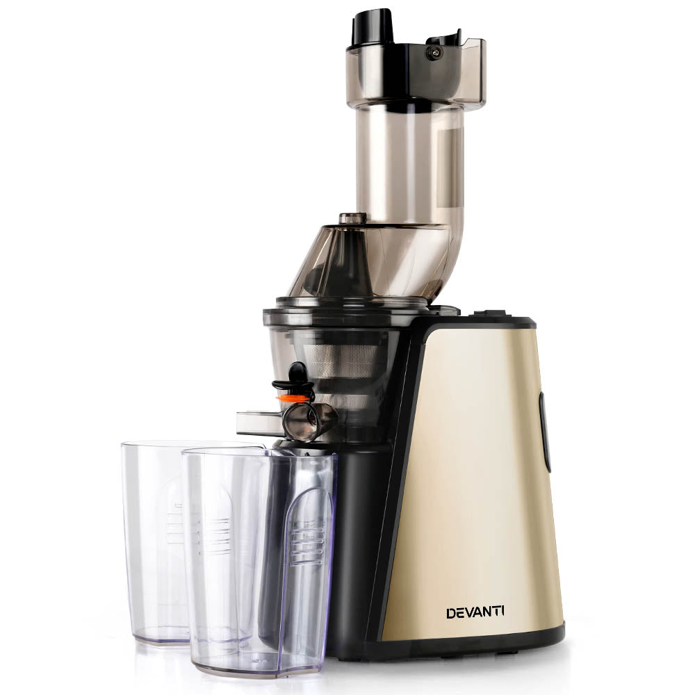 Devanti Cold Press Slow Juicer Gold