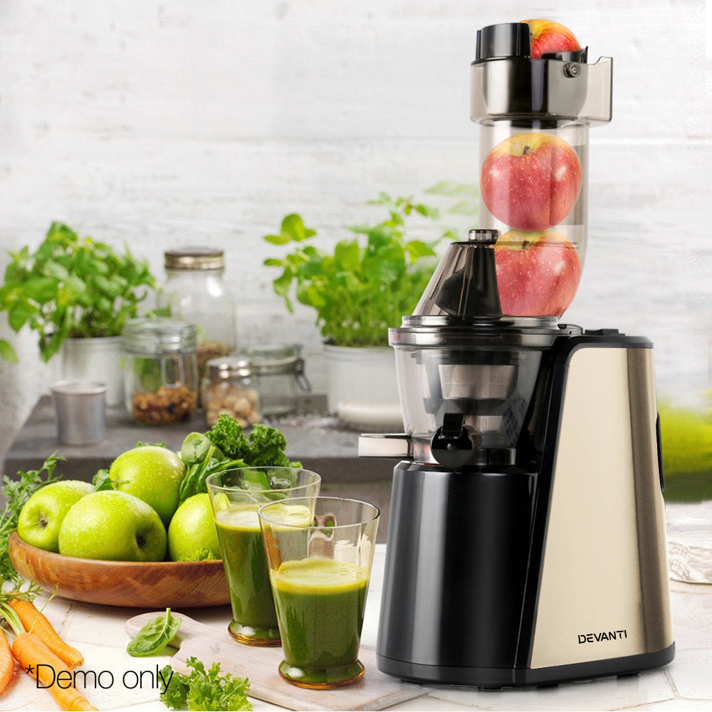 Devanti Cold Press Slow Juicer Gold