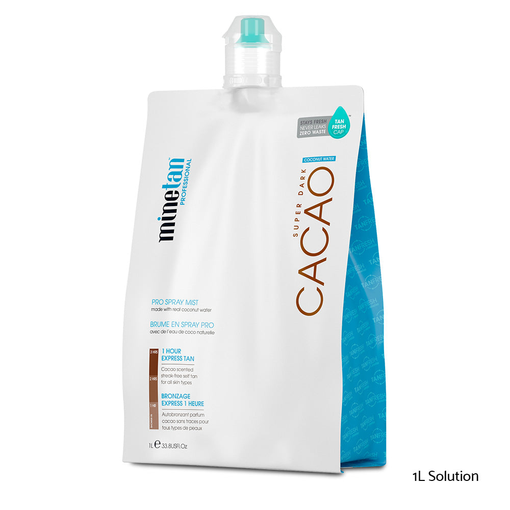Minetan Professional Sunless Spray Tan Solution - Cacao