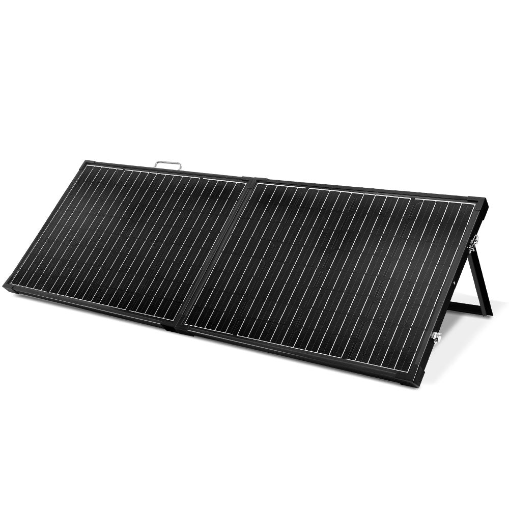 Solraiser 200W Folding Solar Panel Kit Regulator Black