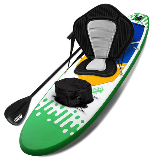 Weisshorn Stand Up Paddle Boards 10 Inflatable SUP Surfboard Paddleboard Kayak Seat Green