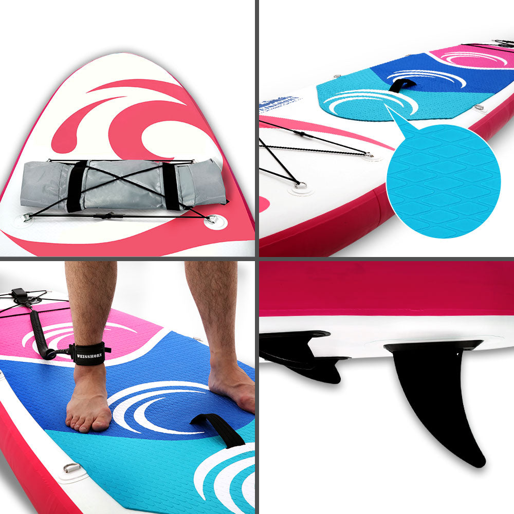 Weisshorn 10FT Stand Up Paddle Board Inflatable SUP Surfborads 15CM Thick