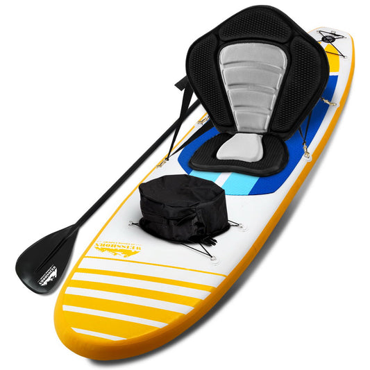 Weisshorn Stand Up Paddle Boards 11 Inflatable SUP Surfboard Paddleboard Kayak Seat Yellow