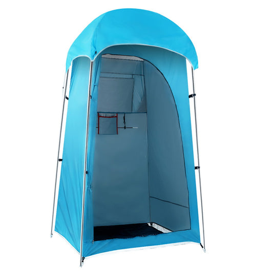 Weisshorn Camping Shower Tent Outdoor Portable Changing Room Toilet Ensuite Blue
