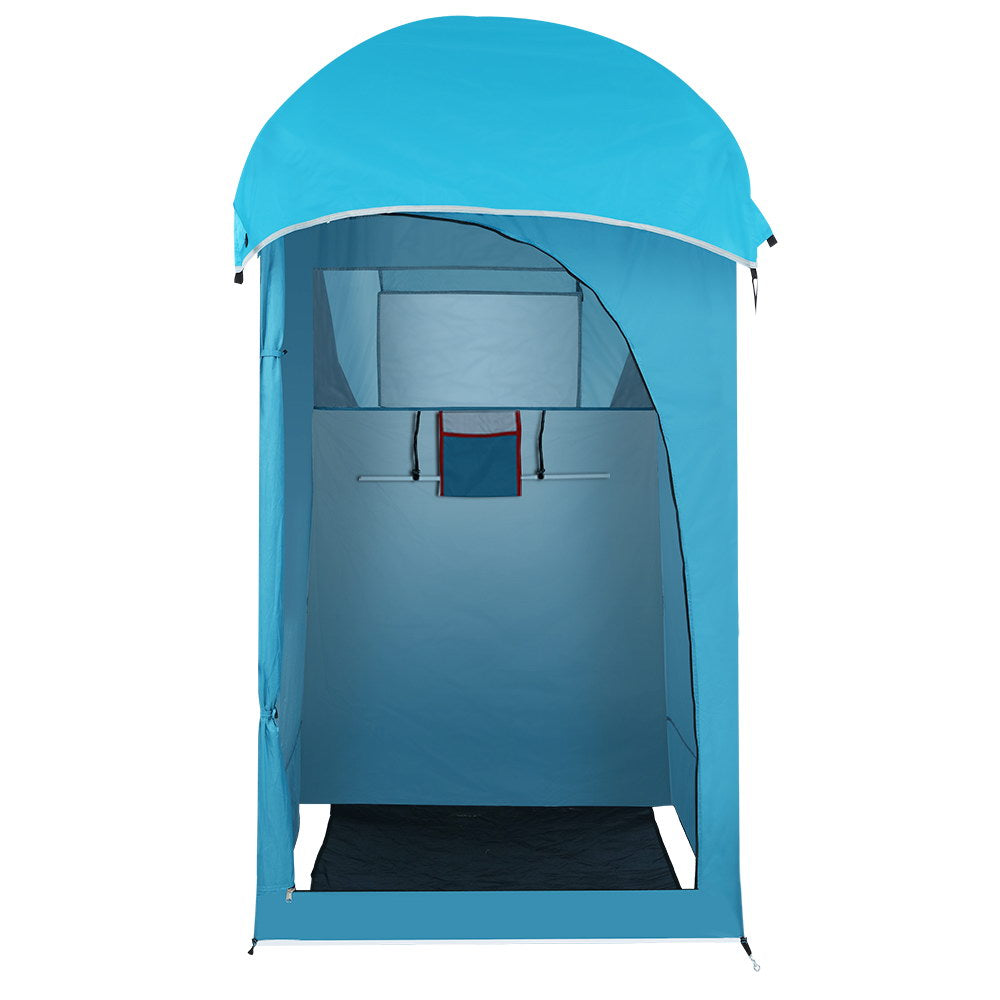 Weisshorn Camping Shower Tent Outdoor Portable Changing Room Toilet Ensuite Blue