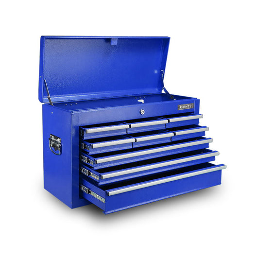 Giantz 9 Drawer Mechanic Tool Box Storage Chest - Blue