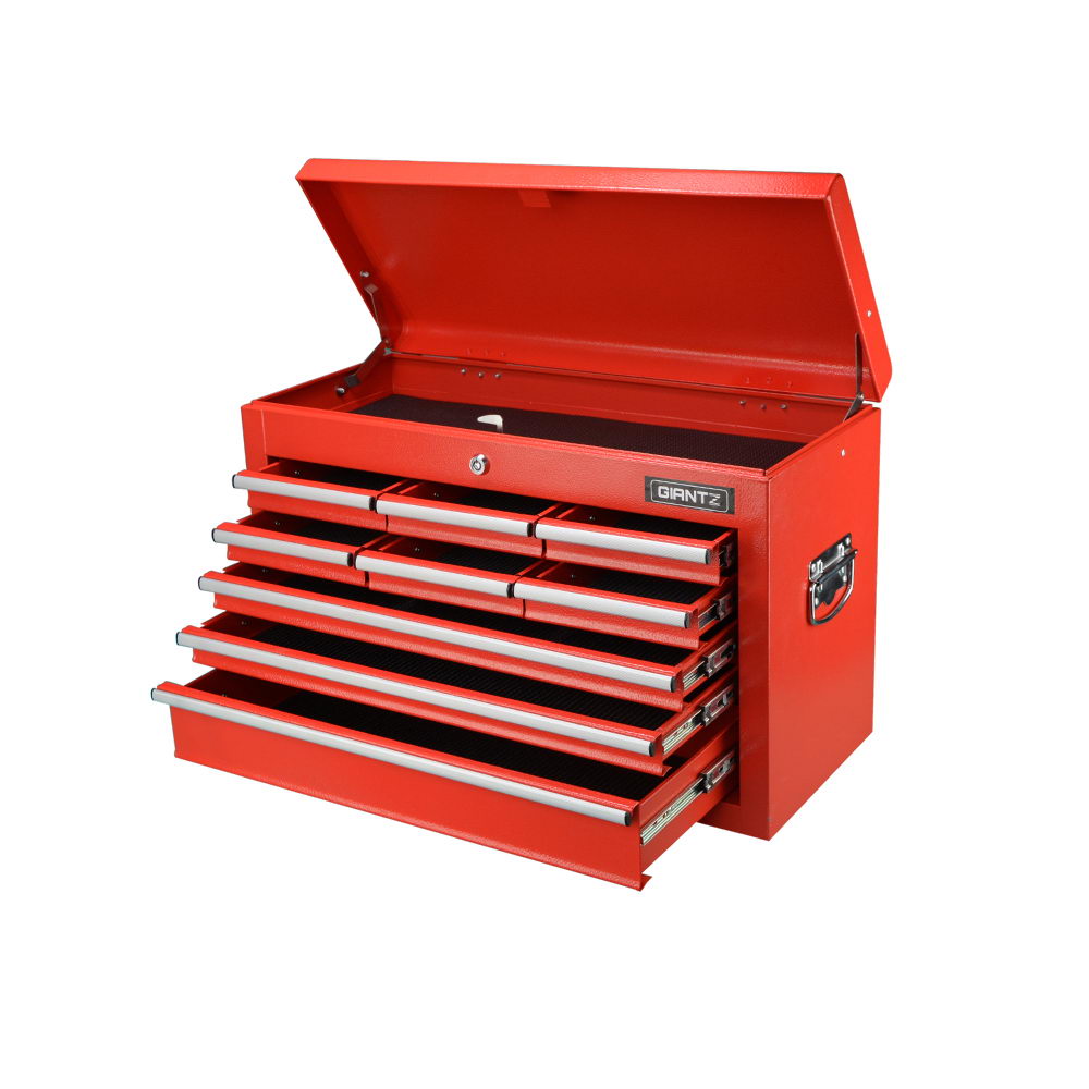 Giantz 9 Drawer Mechanic Tool Box Storage Chest - Red