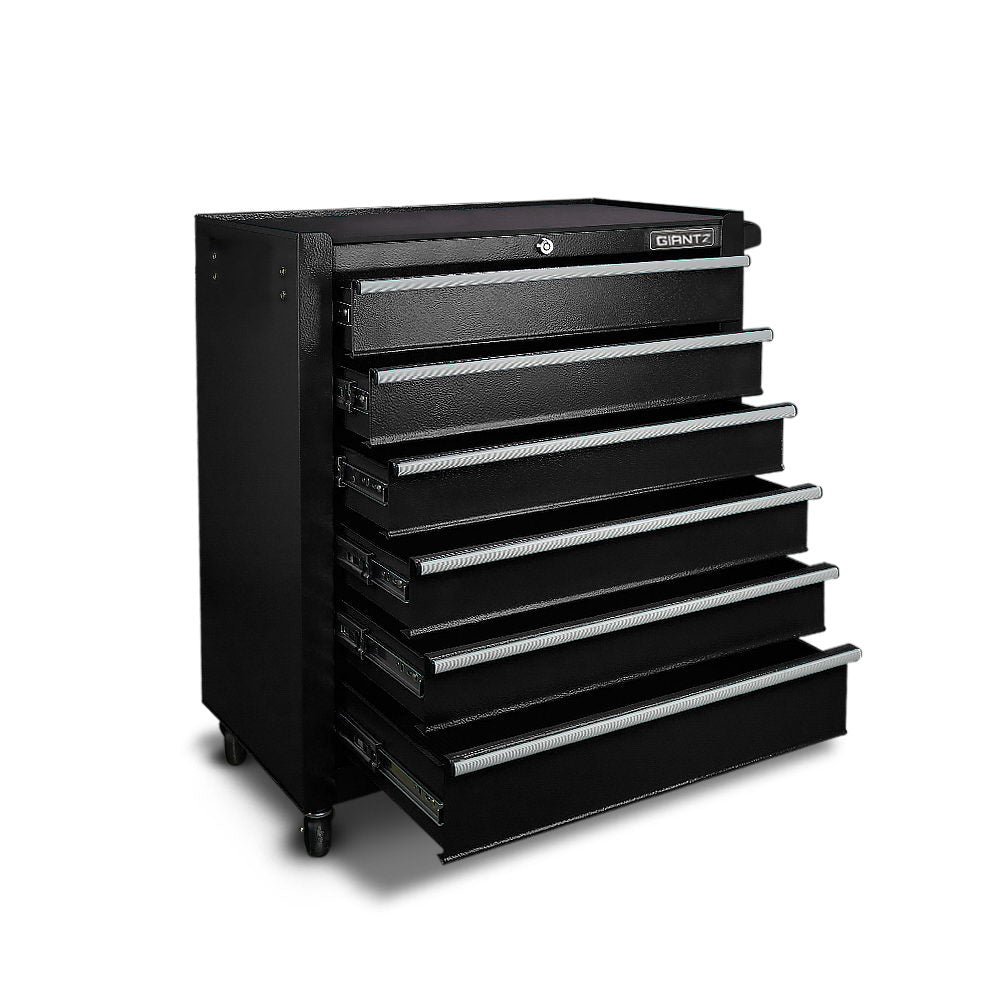 Giantz 6 Drawer Mechanic Tool Box Storage - Black