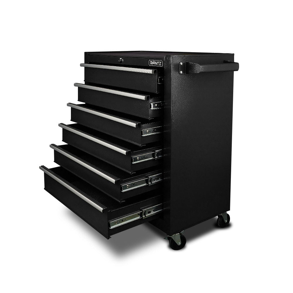 Giantz 6 Drawer Mechanic Tool Box Storage - Black