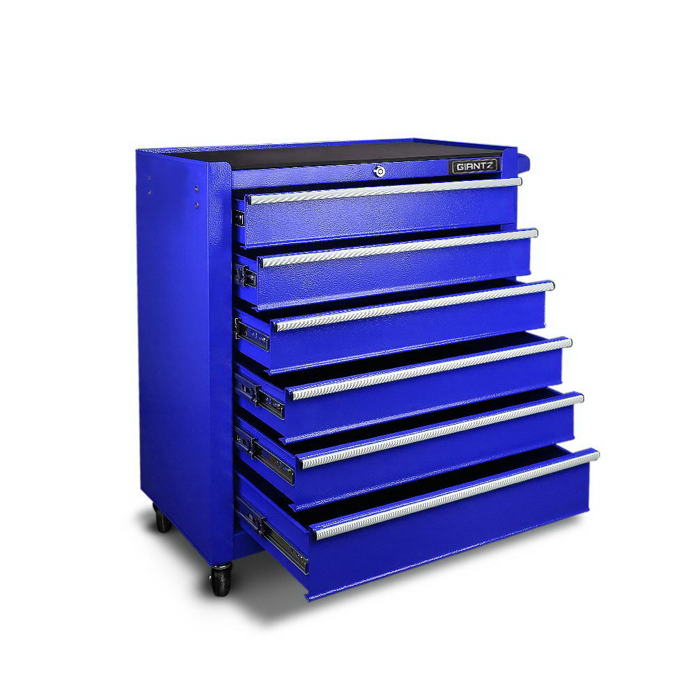 Giantz 6 Drawer Mechanic Tool Box Storage - Blue