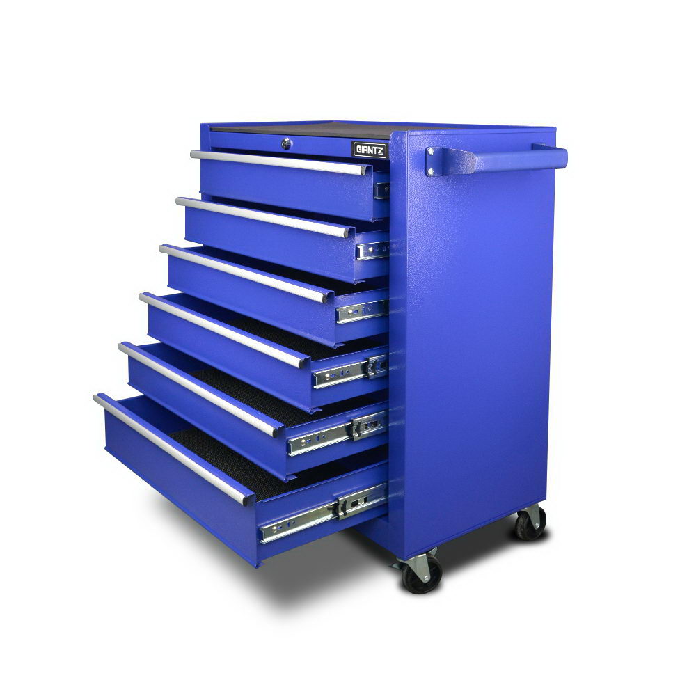 Giantz 6 Drawer Mechanic Tool Box Storage - Blue