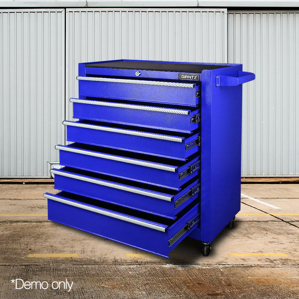 Giantz 6 Drawer Mechanic Tool Box Storage - Blue