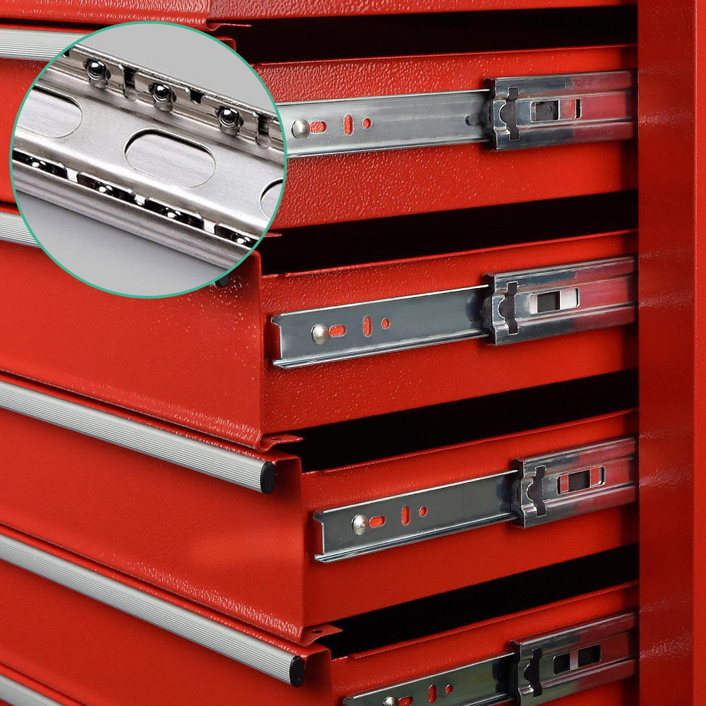 Giantz 6 Drawer Mechanic Tool Box Storage - Red