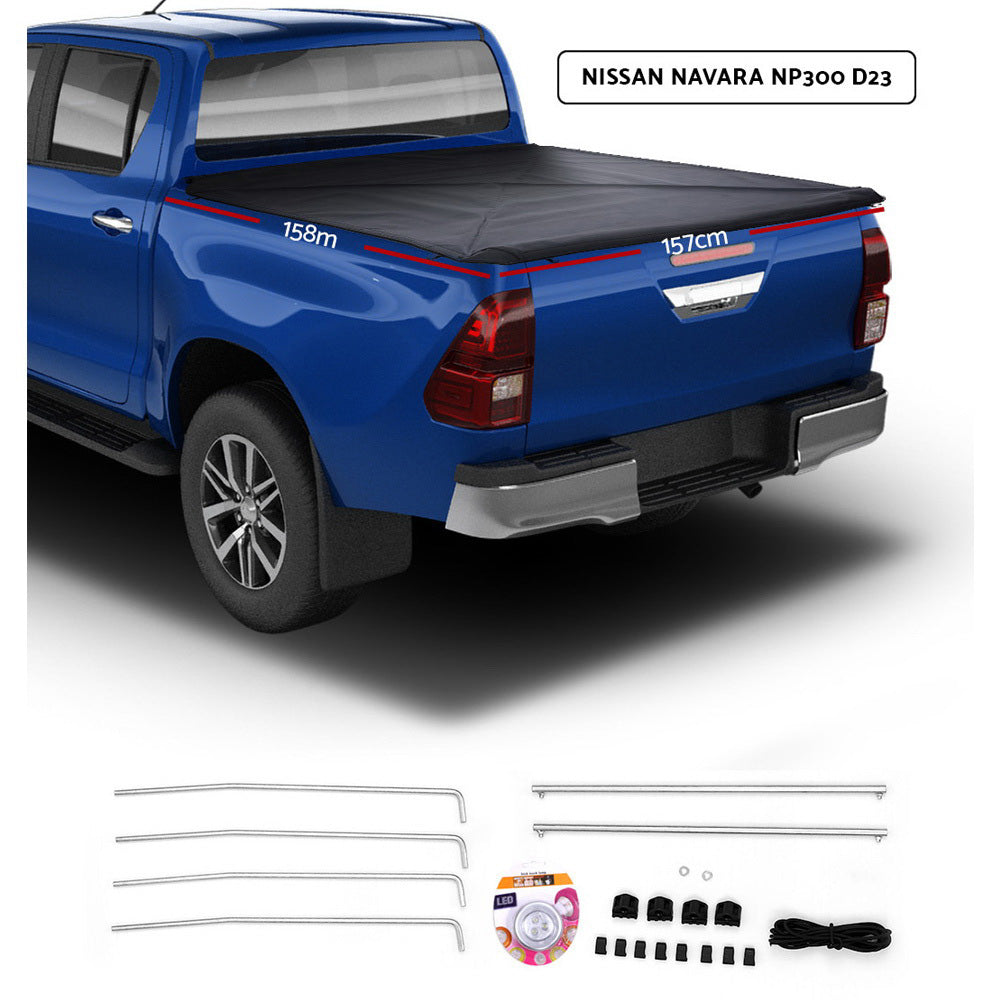 Weisshorn Fit Nissan Navara NP300 D23 Tonneau Cover Clip On UTE Pick Up Truck