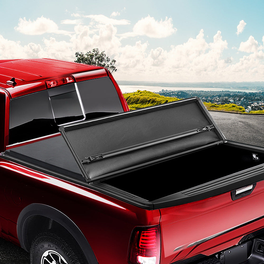 Weisshorn Fit Nissan Navara NP300 D23 Tonneau Cover Ute Clip On 3 Fold Folding