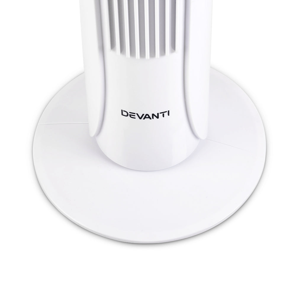 Devanti Portable Tower Fan - White