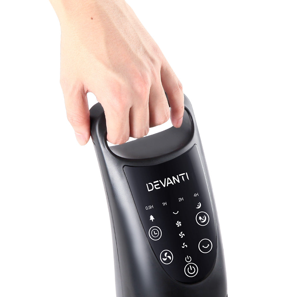 Devanti Portable Cross Flow Tower Fan - Black