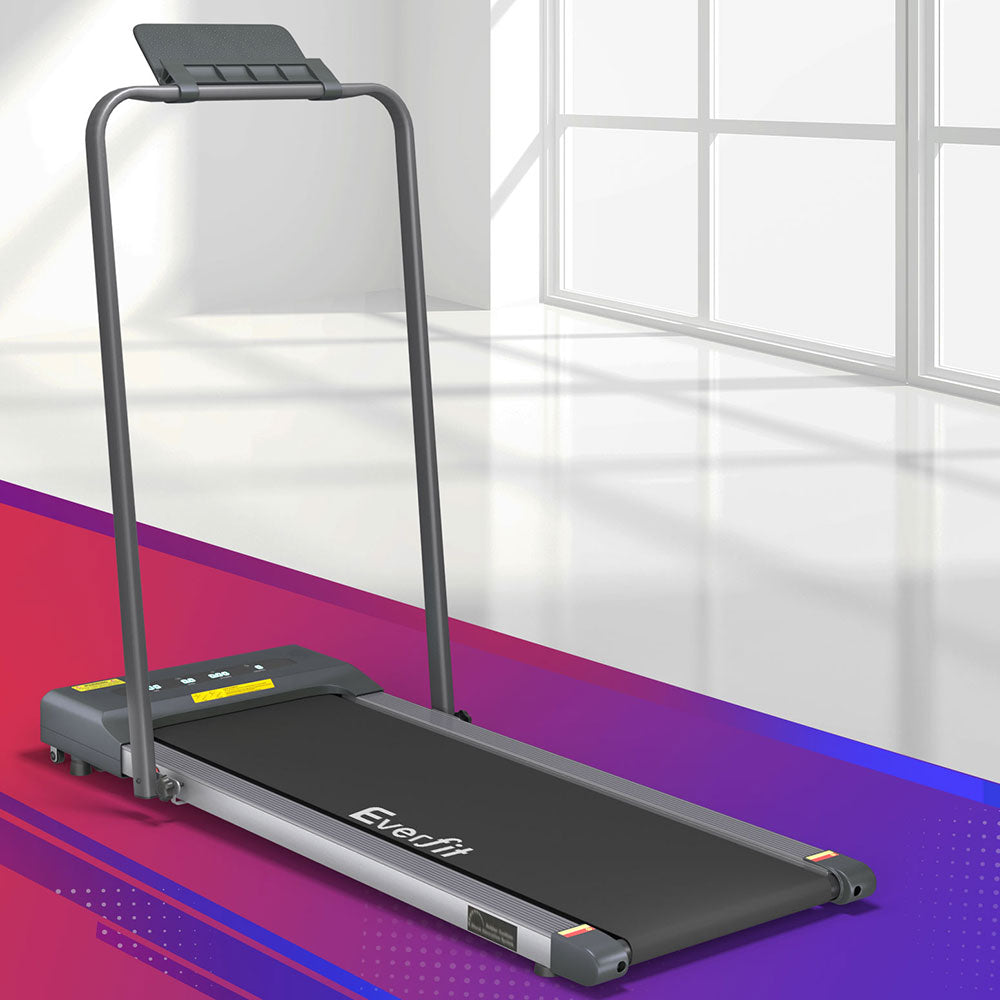 Everfit Treadmill Electric Walking Pad Home Gym Office Fitness 380mm Grey