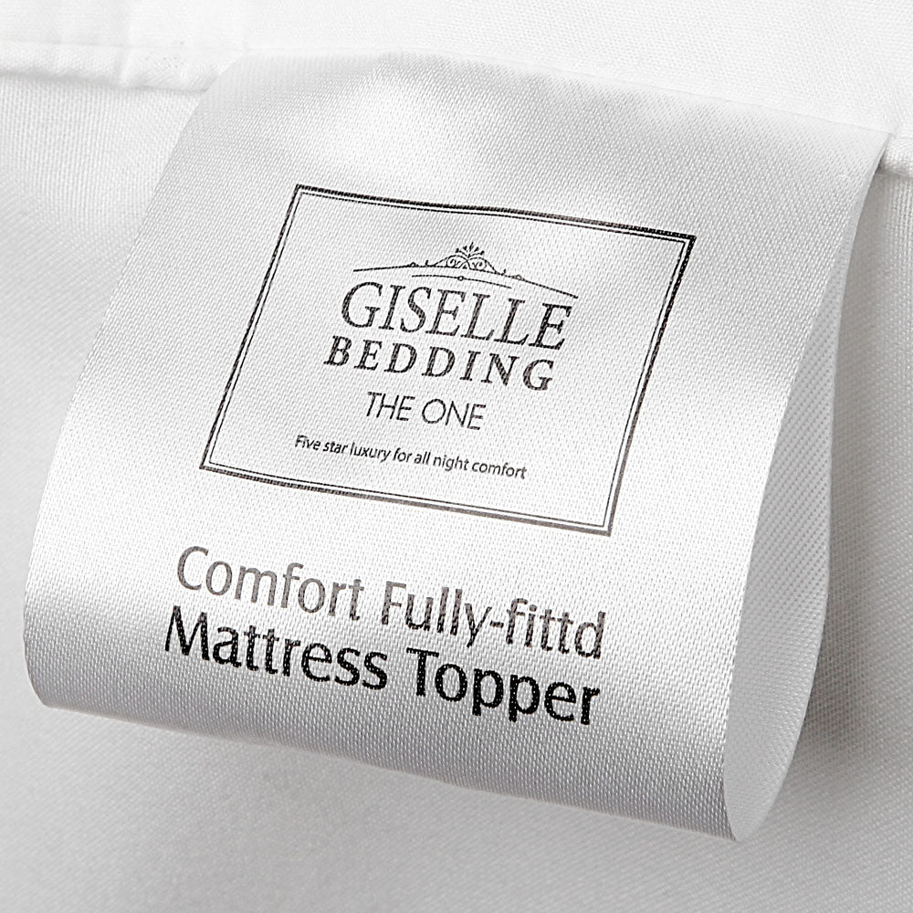 Giselle King Single Mattress Topper Bamboo Fibre Pillowtop Protector