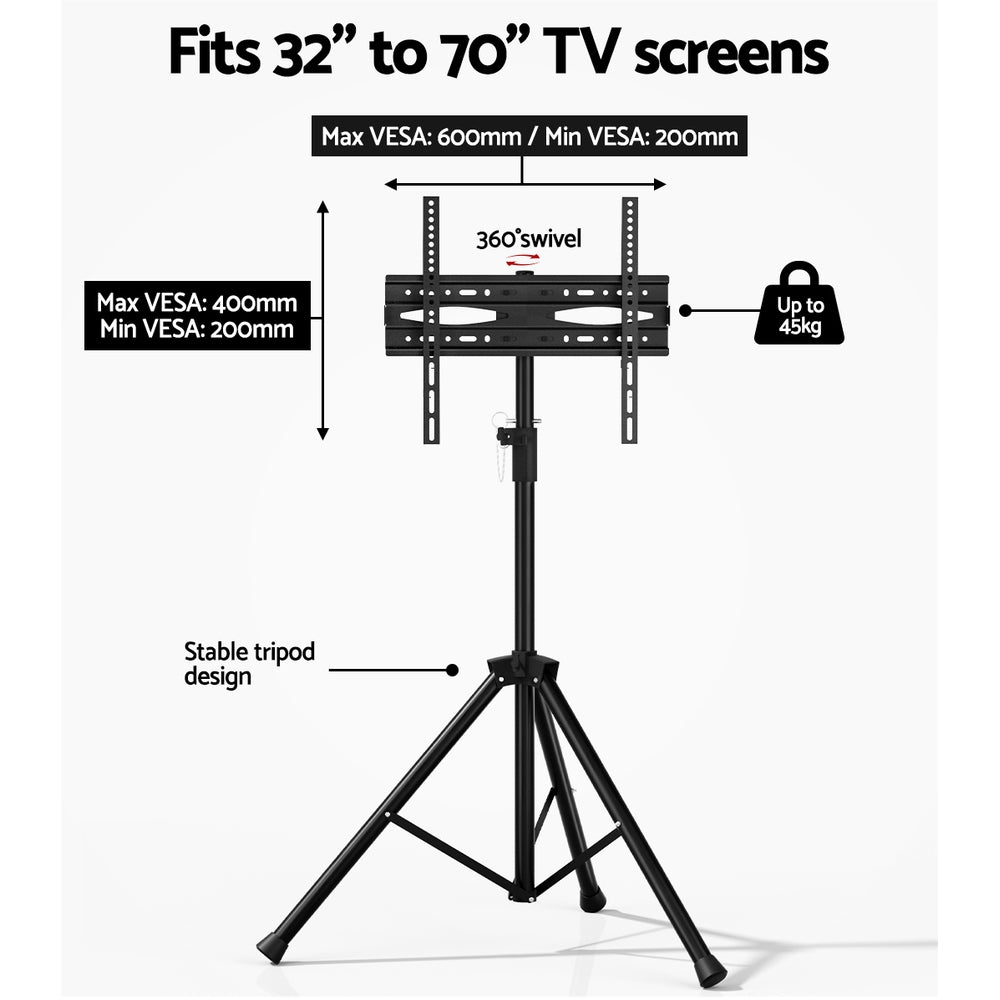 Artiss TV Stand Mount 32-70" Swivel Bracket Tripod Universal LED LCD Home Office