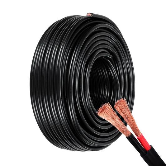 Giantz 8B&S 30M Twin Core Wire Electrical Cable Extension Car 450V 2 Sheath
