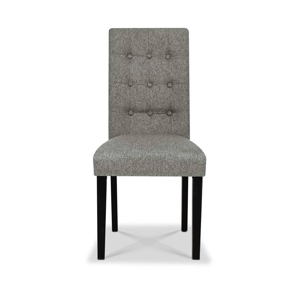 Artiss Set of 2 Fabric Dining Chair - Grey