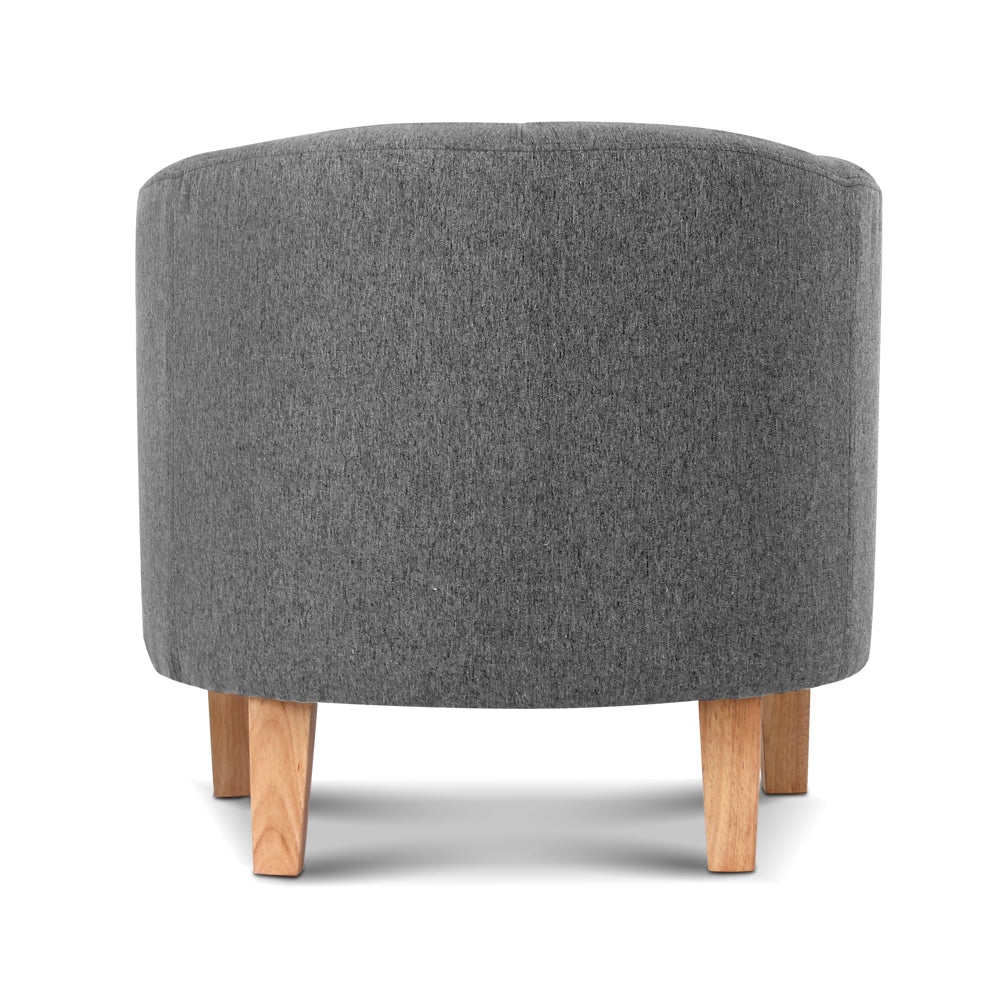 Artiss Abby Fabric Armchair - Grey