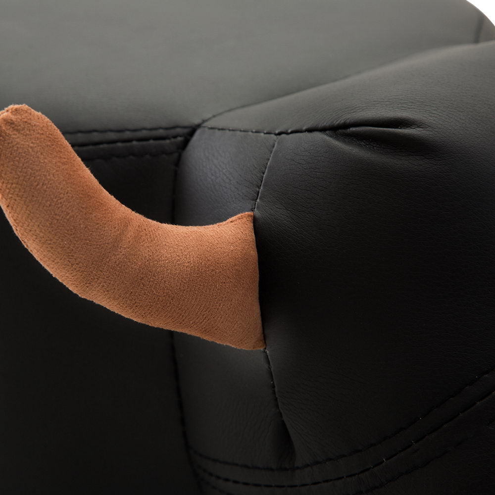 Artiss Kids Cow Animal Stool - Black