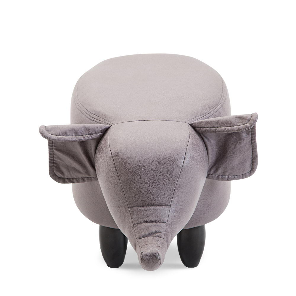 Artiss Kids Elephant Animal Stool - Grey