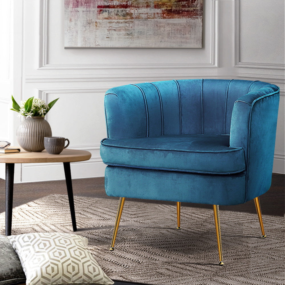 Accent chair for navy blue online couch