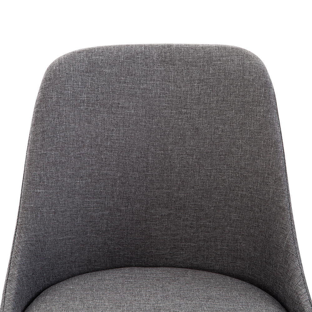 Artiss Set of 2 Fabric Dining Chair - Grey