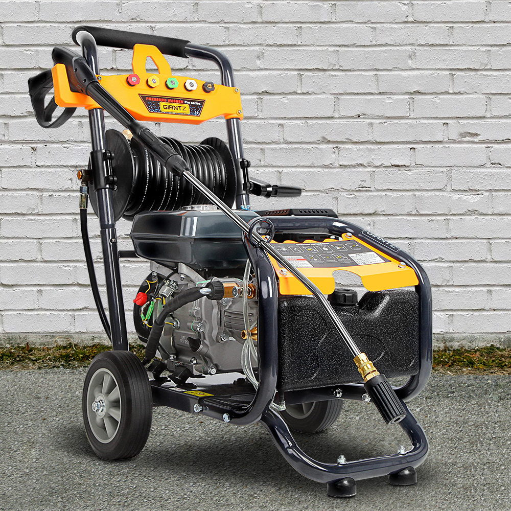 Giantz 4800PSI 8HP 30M Petrol High Pressure Cleaner Washer Water Jet Hose Gurney