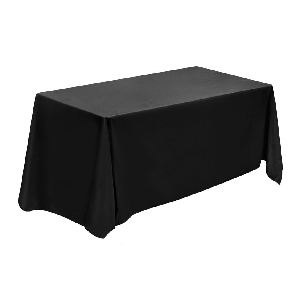 Set of 6 Rectangle Table Cloths Wedding tablecloths Black 320X153CM