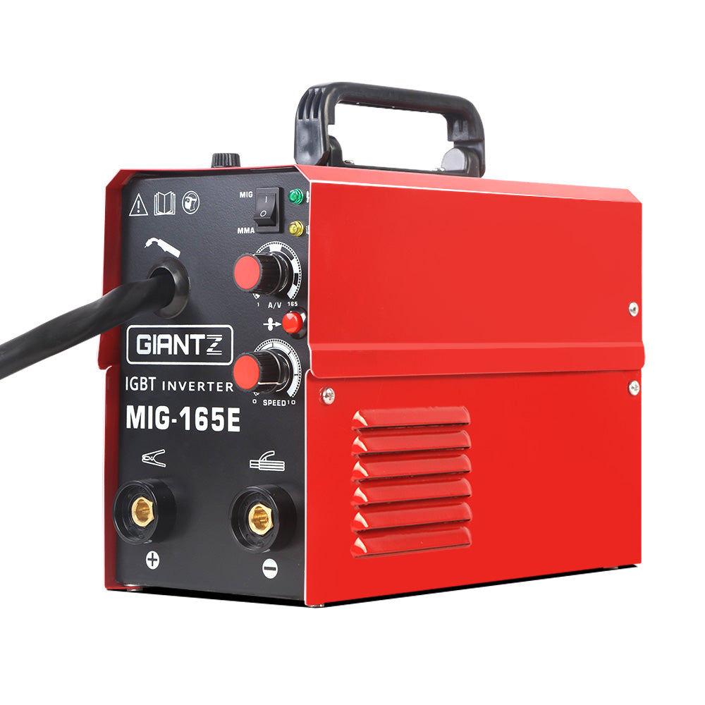 GIANTZ DC Inverter Welder MIG MAG MMA ARC Welding Machine Gasless Portable 165A