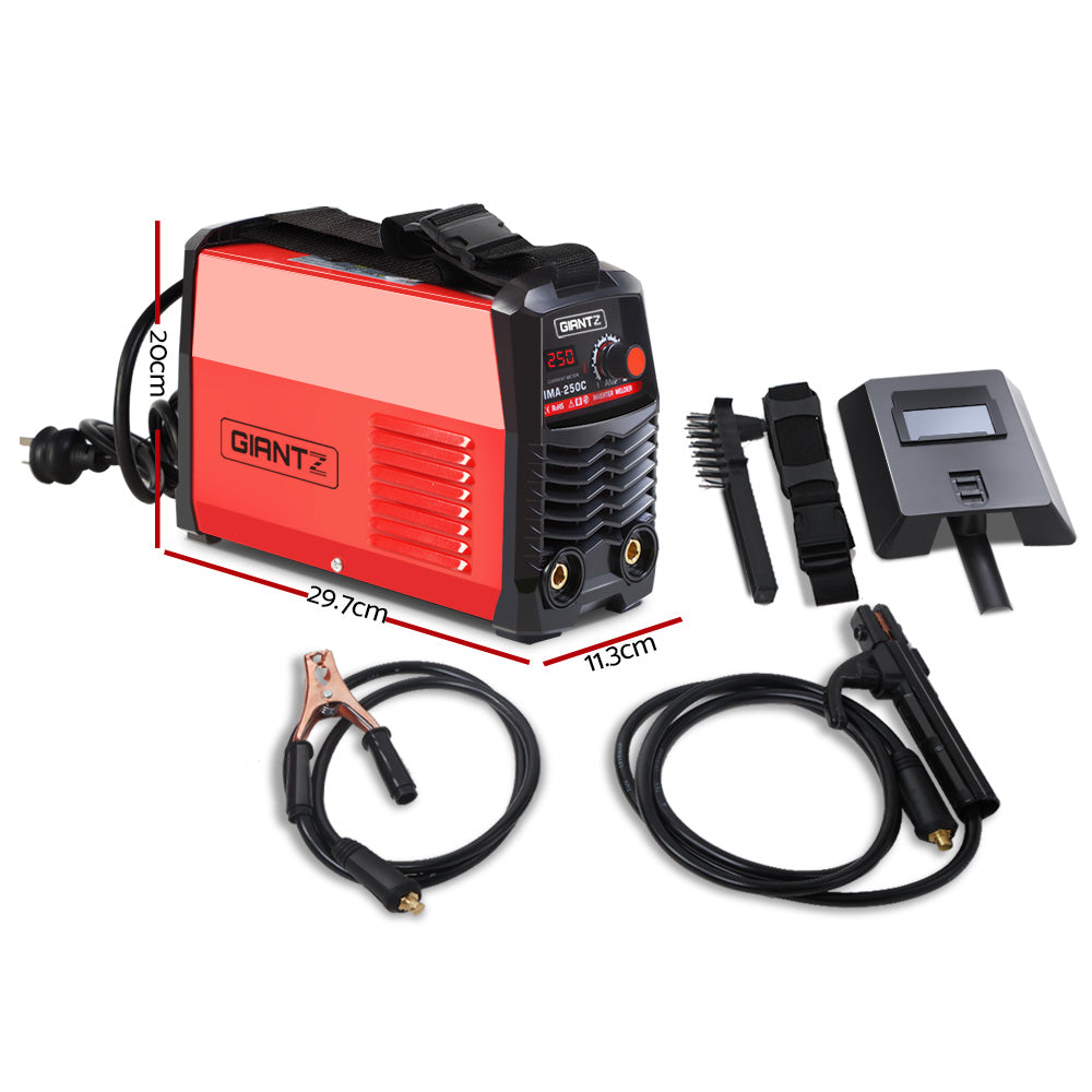 GIANTZ MMA ARC Inverter Welder Portable Stick Welding Machine IGBT Mask 250Amp