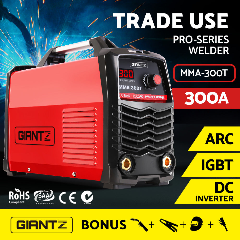 GIANTZ Inverter Welder Portable MMA ARC Stick iGBT DC Metal Welding 300Amp