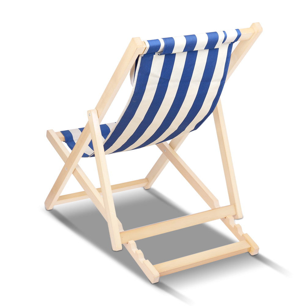 Gardeon Outdoor Furniture Sun Lounge Beach Chairs Deck Chair Folding Wooden Patio