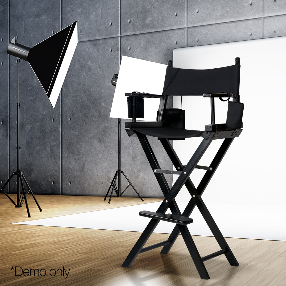 Artiss Tall Director Chair - Black