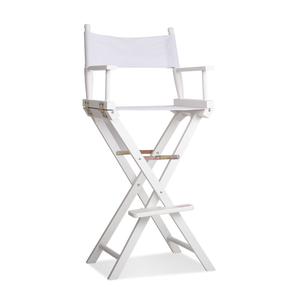 Artiss Tall Director Chair - White