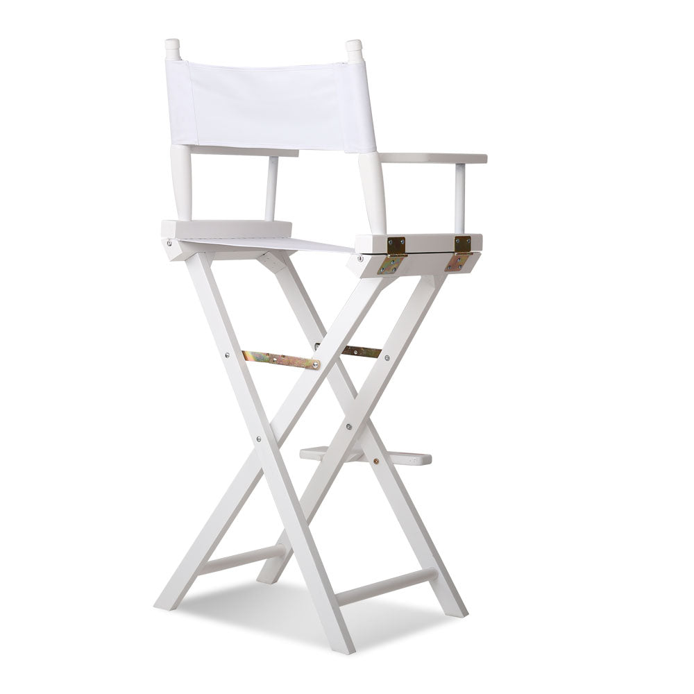 Artiss Tall Director Chair - White