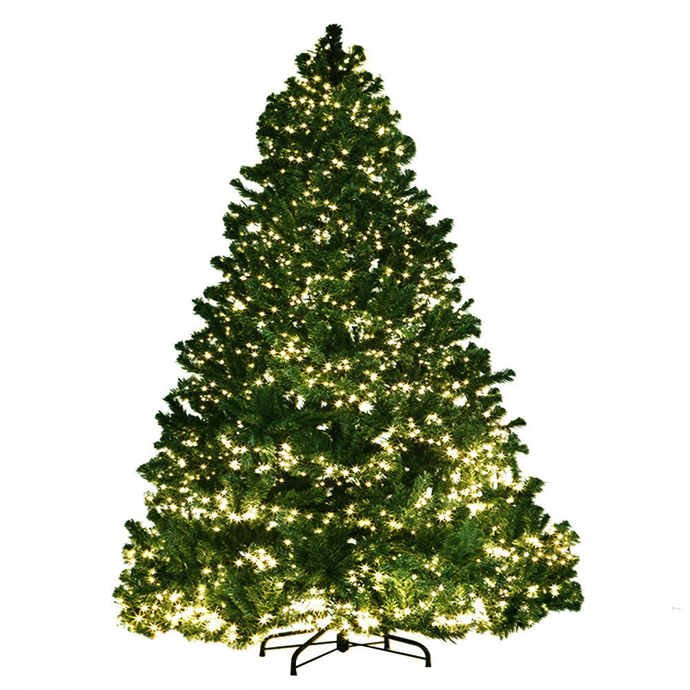 Jingle Jollys Christmas Tree 1.8M Xmas Tree 1980 LED Lights 8 Modes Warm White