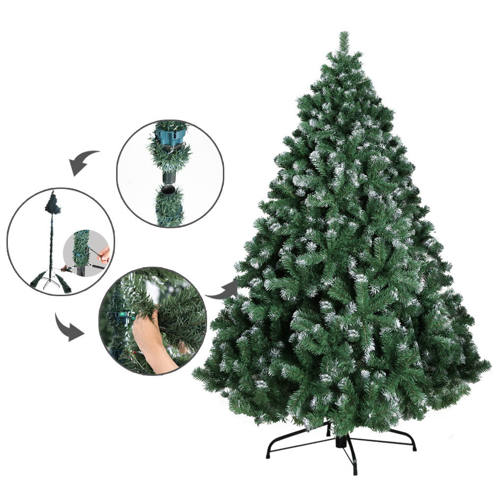 Jingle Jollys 6FT Christmas Snow Tree