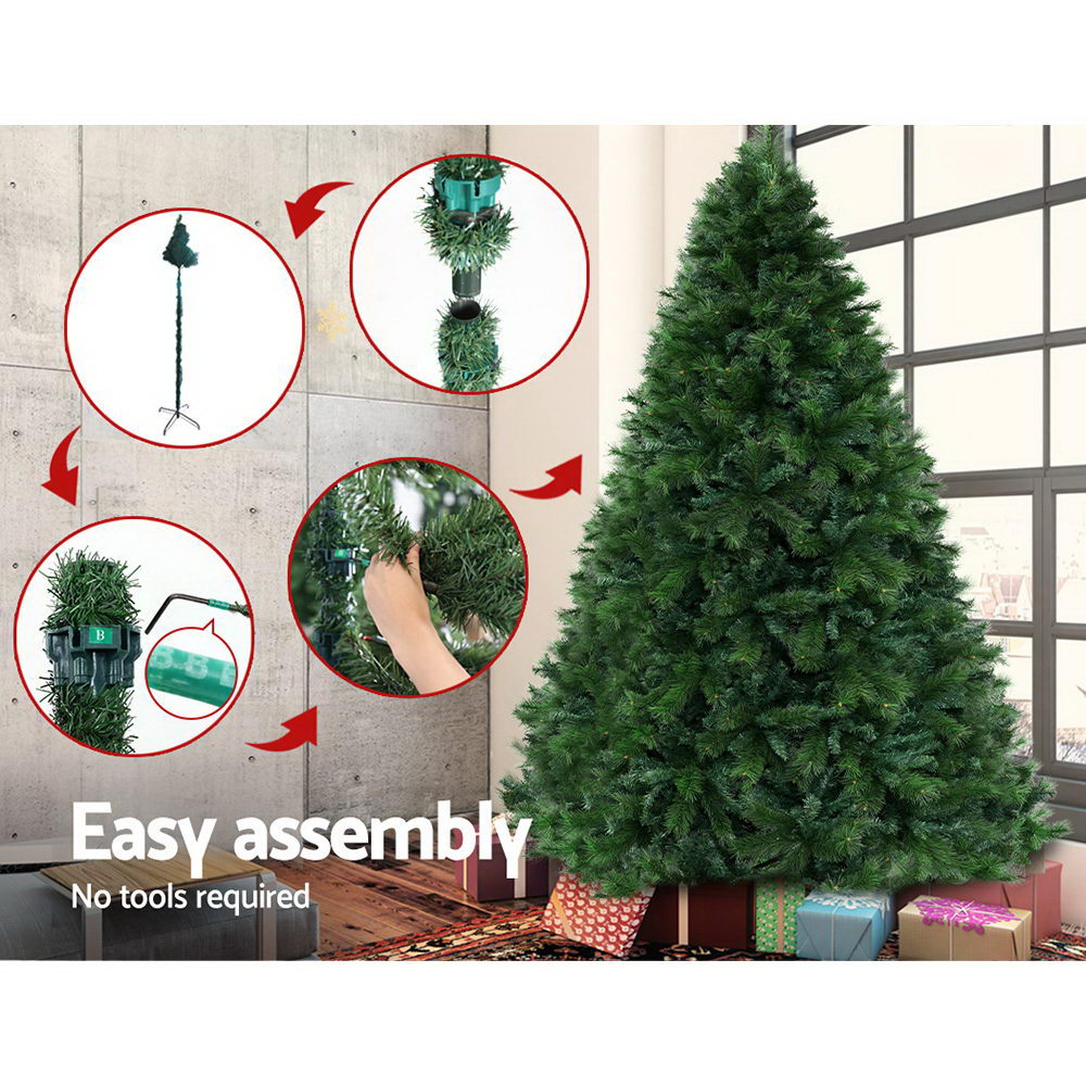 Jingle Jollys Christmas Tree 2.1M 6FT Xmas Decoration Green Home Decor 1584 Tips