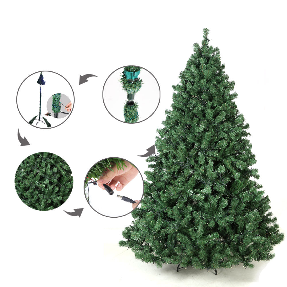 Jingle Jollys 7FT Christmas Tree with LED Lights - Warm White