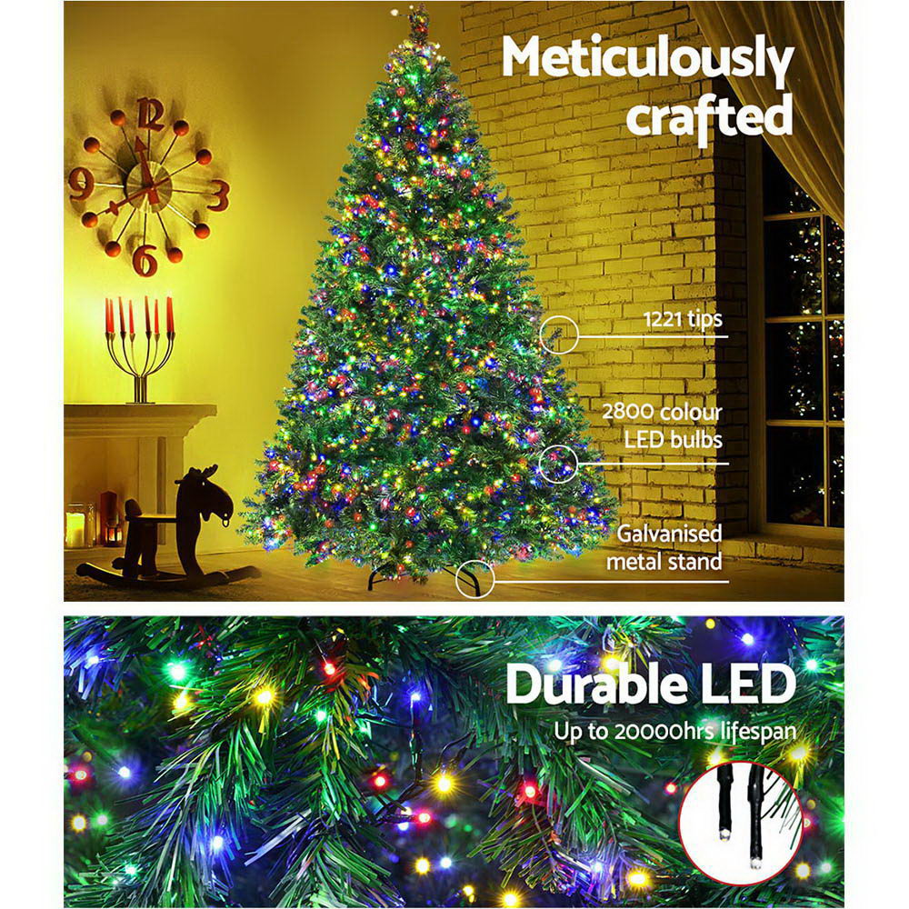 Jingle Jollys Christmas Tree LED 2.1M 7FT Xmas Decorations Green Home Decor