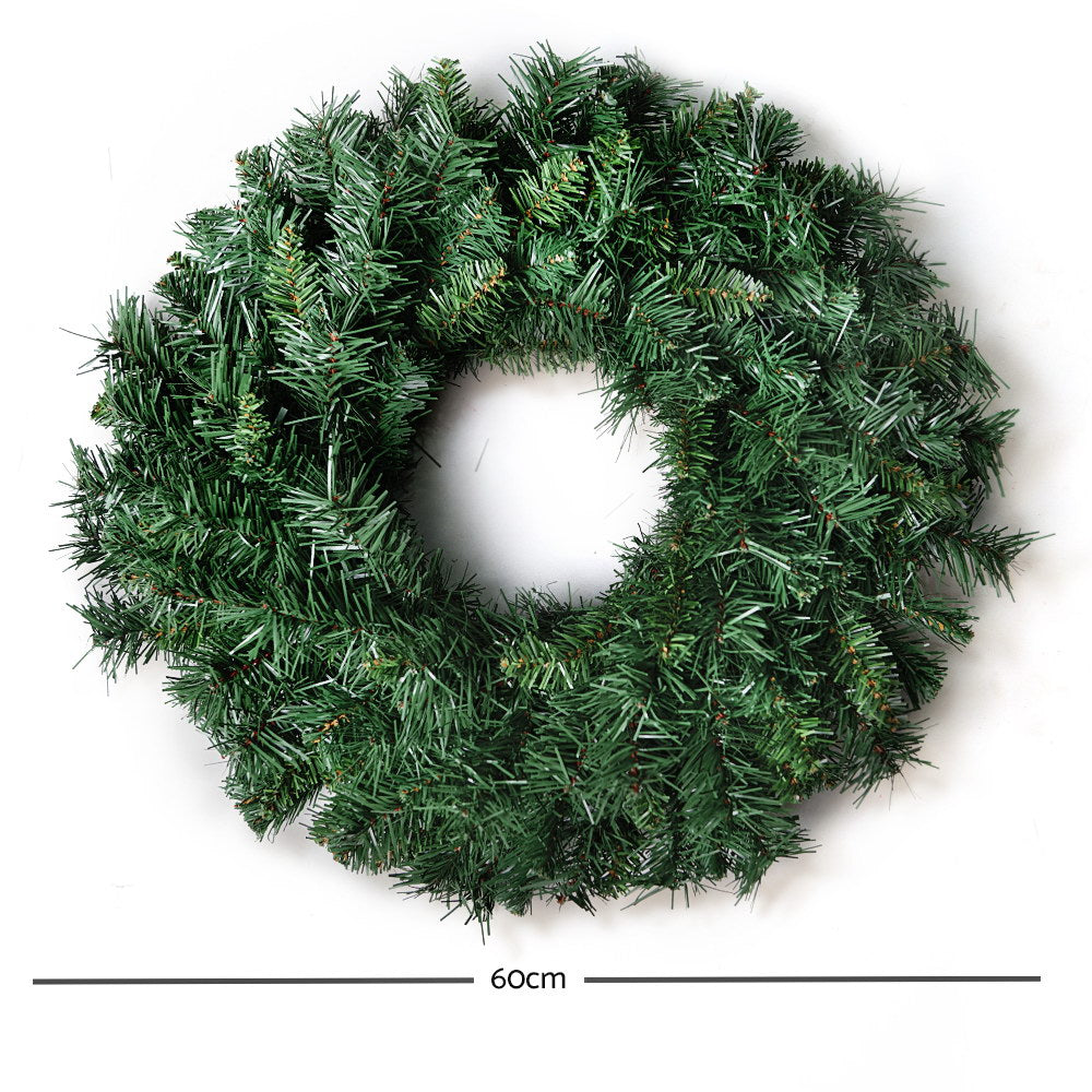 Jingle Jollys 60cm Christmas Wreath - Green