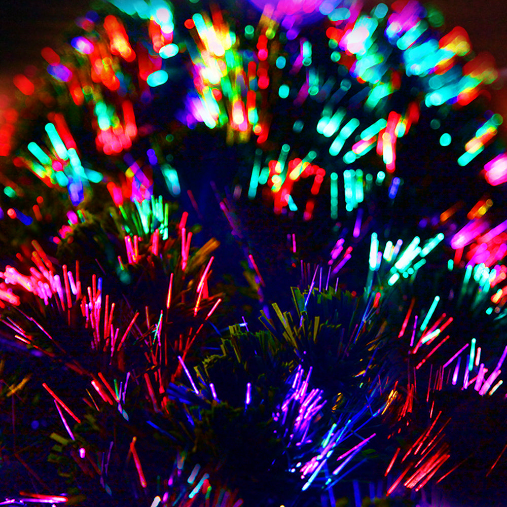 Jingle Jollys 1.8M 6FT LED Christmas Tree Optic Fiber Xmas Multi Colour Lights