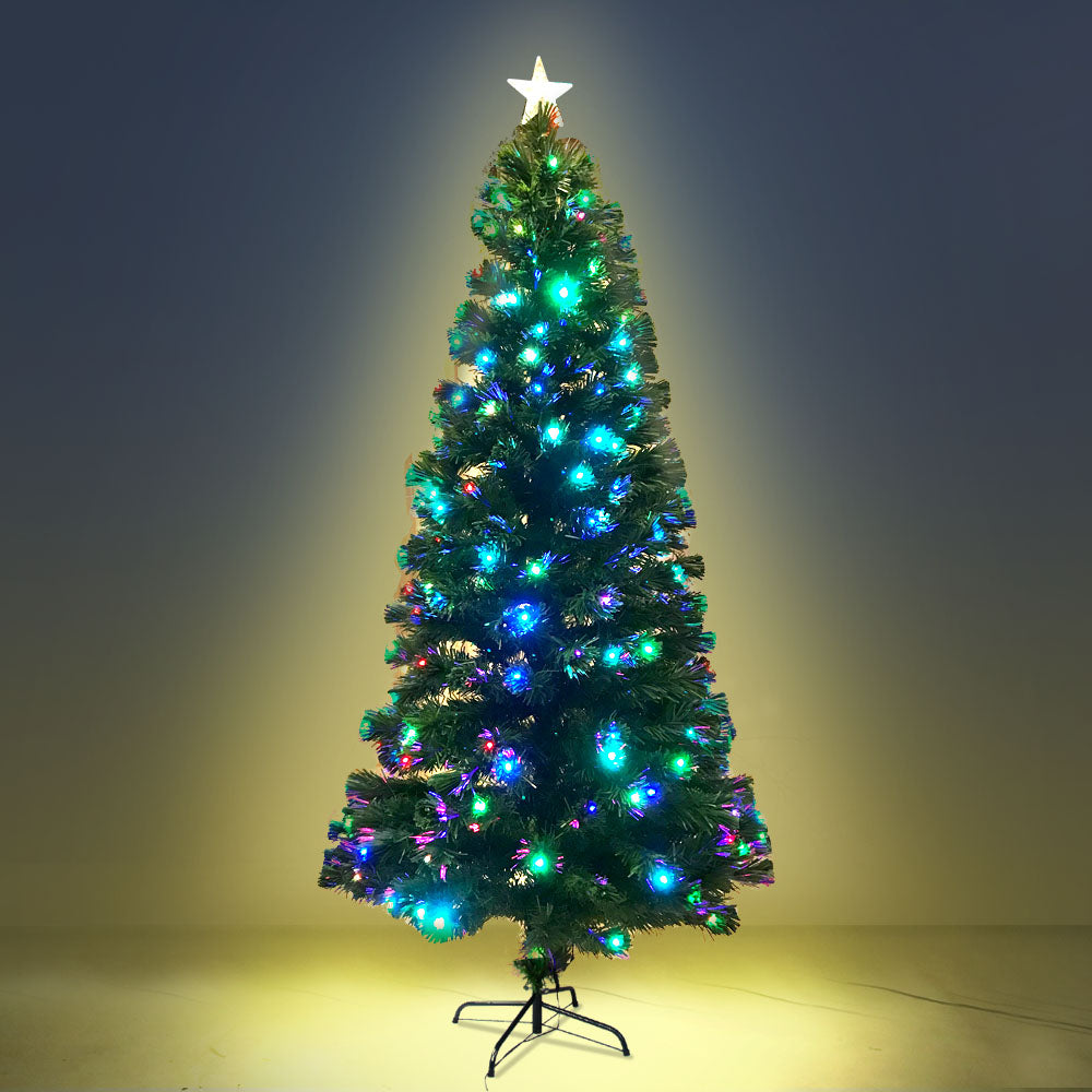 Jingle Jollys 2.1M 7FT LED Christmas Tree Multi Colour
