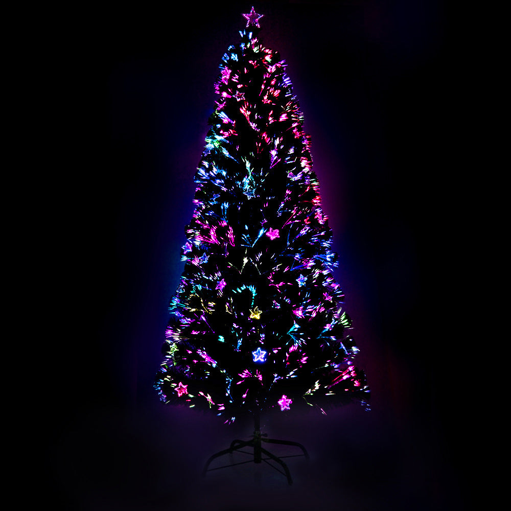 Jingle Jollys Christmas Tree 2.1M LED Xmas trees with Lights Multi Colour